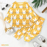 Premium Snug fit Nightsuit - Yellow - Bunny