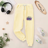 Fleece Jogger Pants for Kids - BNBJP-09-D 125 - light Yellow - Radio