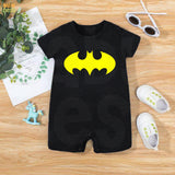 Baby Half Romper - Batman - Black