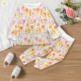 Premium Snug fit Nightsuit - White - Flower