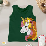 Unicorn - Printed Sando - Green