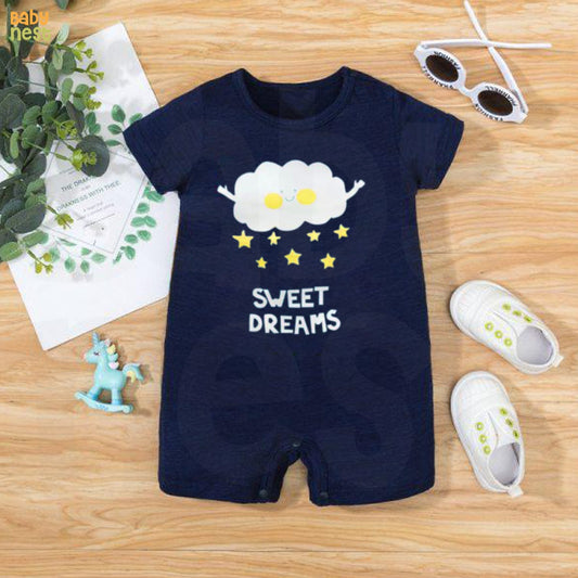 Baby Half Romper - Sweet Dreams - Blue