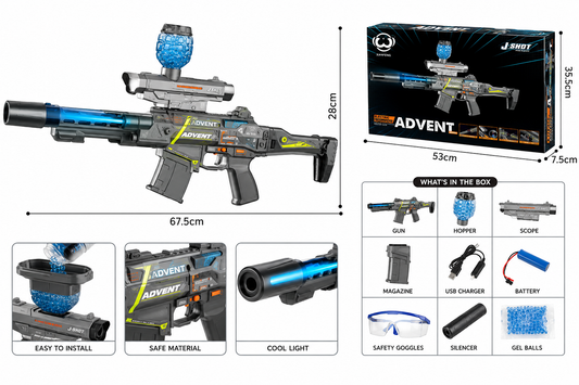 ADVENT Automatic Gel Ball Blaster Toy Gun with Rechargeable Battery - JF-043G