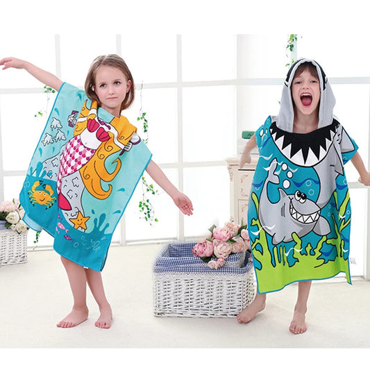 Printed Hooded Bath towel