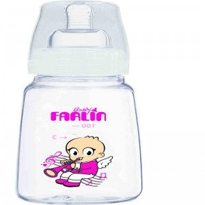Farlin Feeding Bottle 4 Oz (TOP-848) - Pink - 120ml