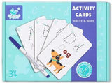 Activity cards write and wipe Sea Green