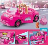 Barbie Doll and Convertible Car Toy Set - FUN CAR 9045-2