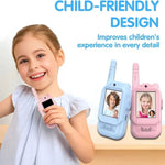 2Pcs Rechargeable Kids Video Walkie Talkie Set