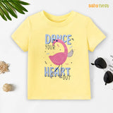 Easyclean - Water Repellent & Stain Resistant T-Shirt - SBT-356-D1 - Dance Your Heart Out - Yellow